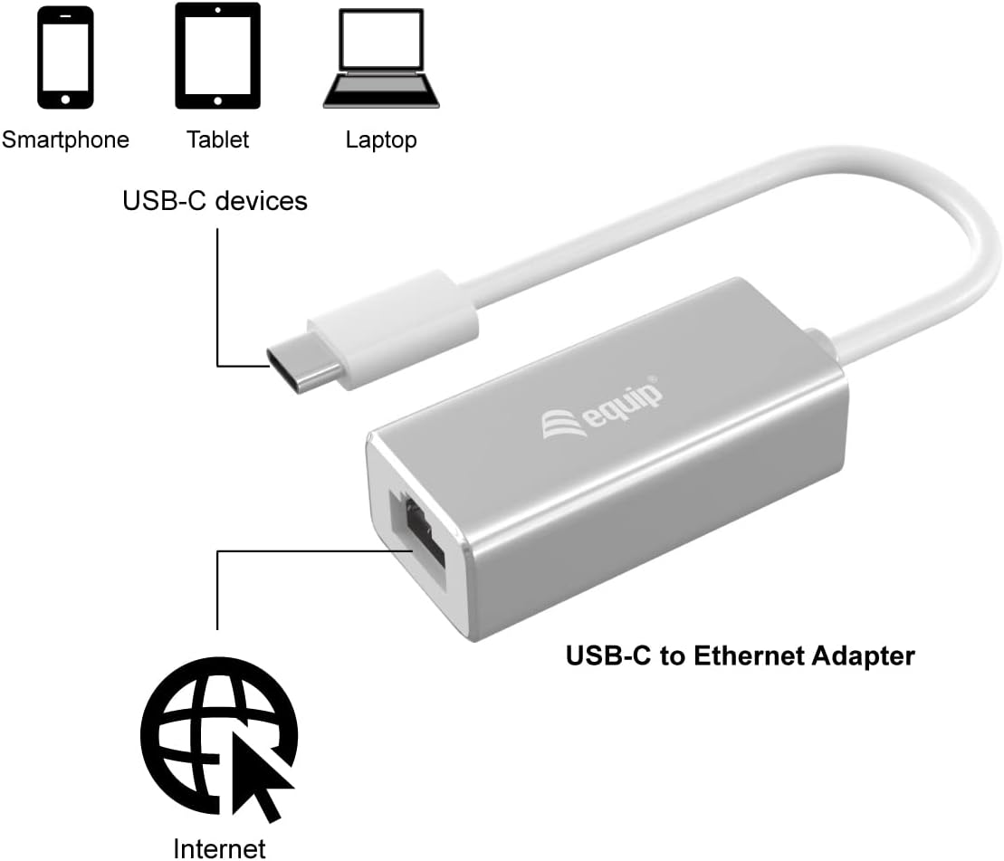Equip 133454 USB Network Card - Network Cards (Wired, RJ-45, USB