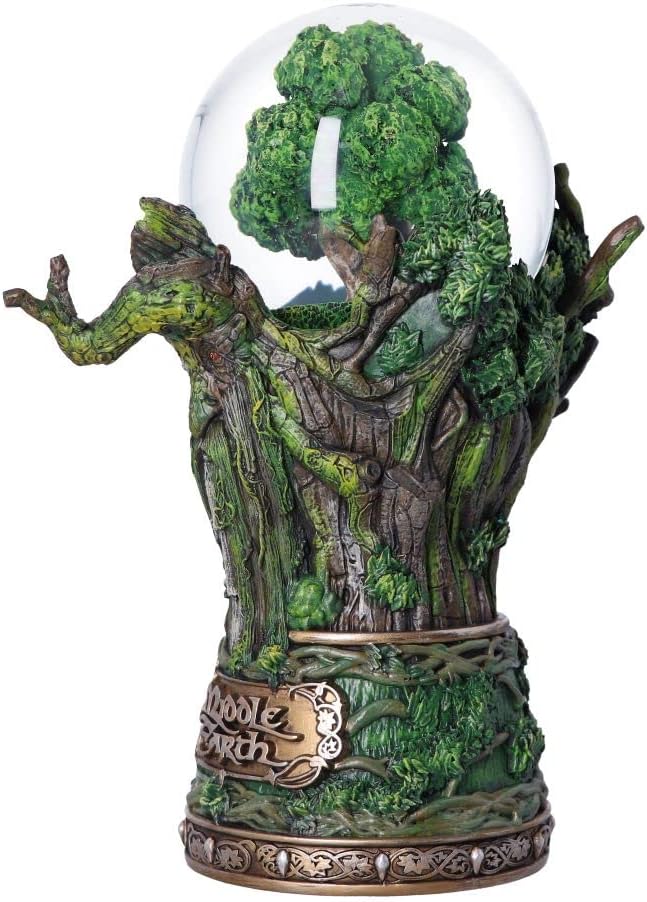 Nemesis Now Officially Licensed Lord of The Rings Middle Earth Treebeard Snow Globe, Green, 22.5cm