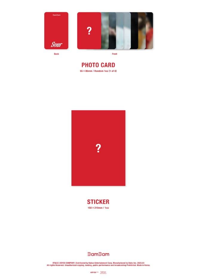 Sour & Sweet - Sour Version - incl. 20pg Lyrics Book, 16pg Photo Book, Poster, Photocard + Sticker