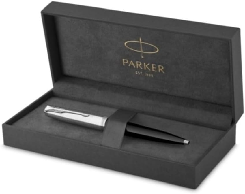 Parker Urban Twist Ballpoint Pen | Vibrant Magenta with Chrome Trim | Medium Point Blue Ink Refill | Gift Box