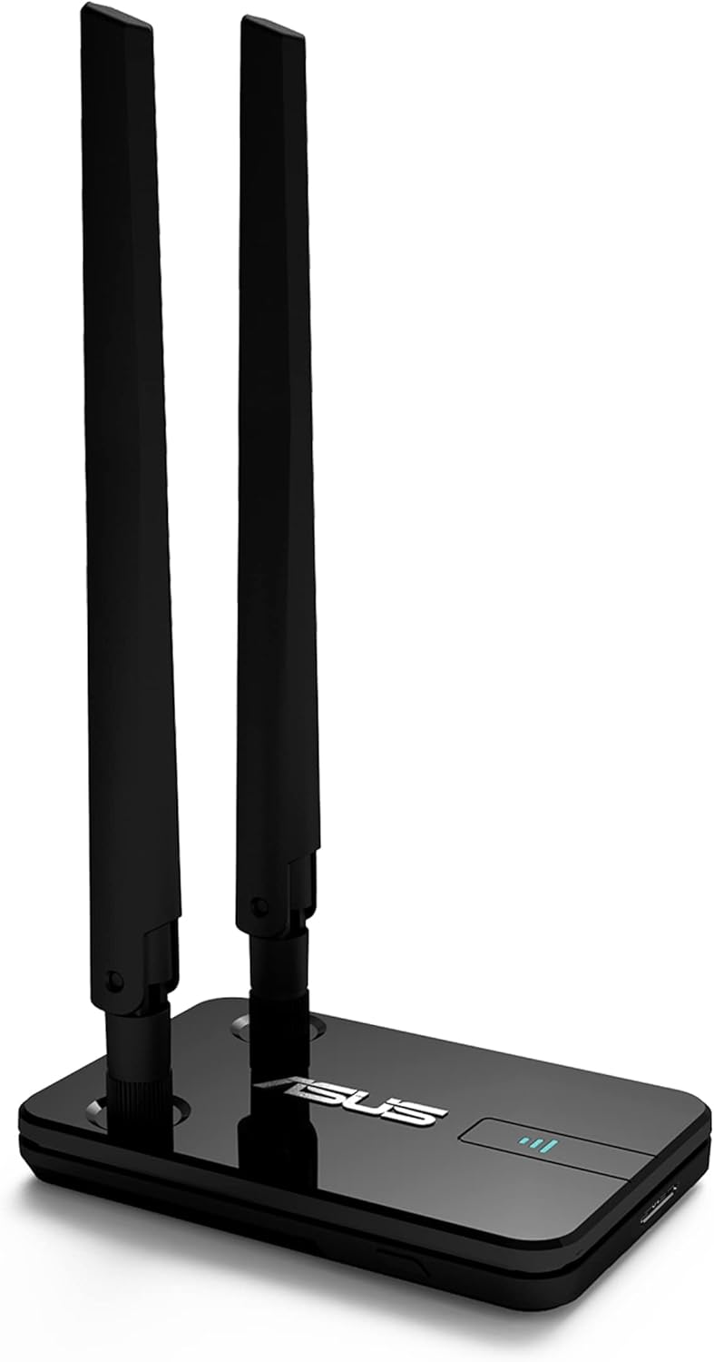ASUS USB-AC58 Next Generation AC Dual-Band Wireless-AC1300 USB Adapter, USB3.0, WPS, USB Extension Cable, 2 x detachable antenna