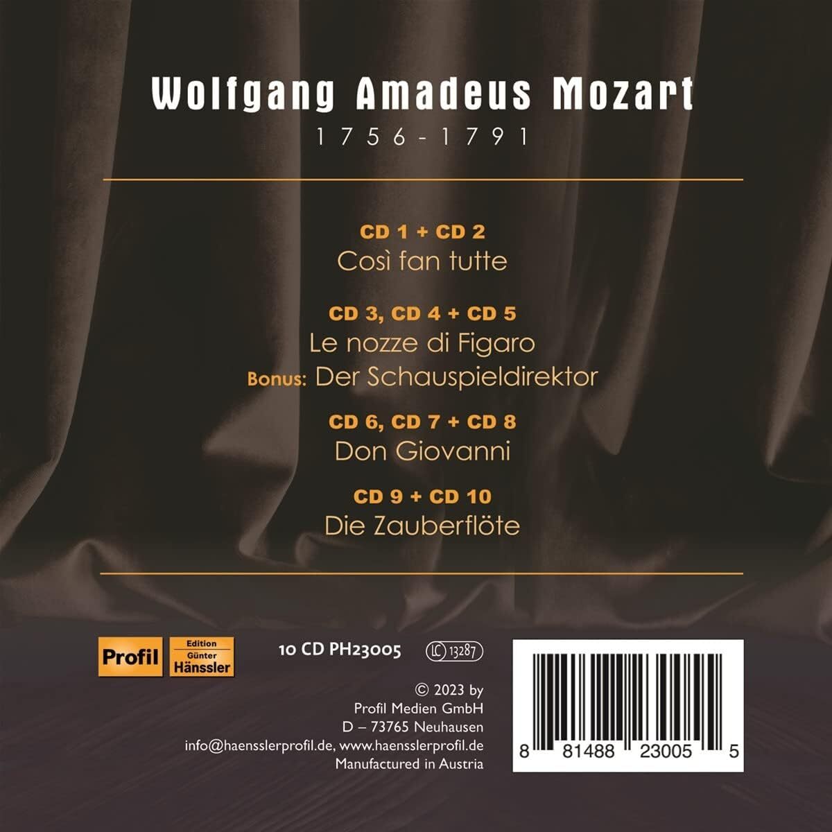 Wolfgang Amadeus Mozart: Cosi Fan Tutte/Le Nozze Di Figaro/...: 4 Opera, Complete Recordings