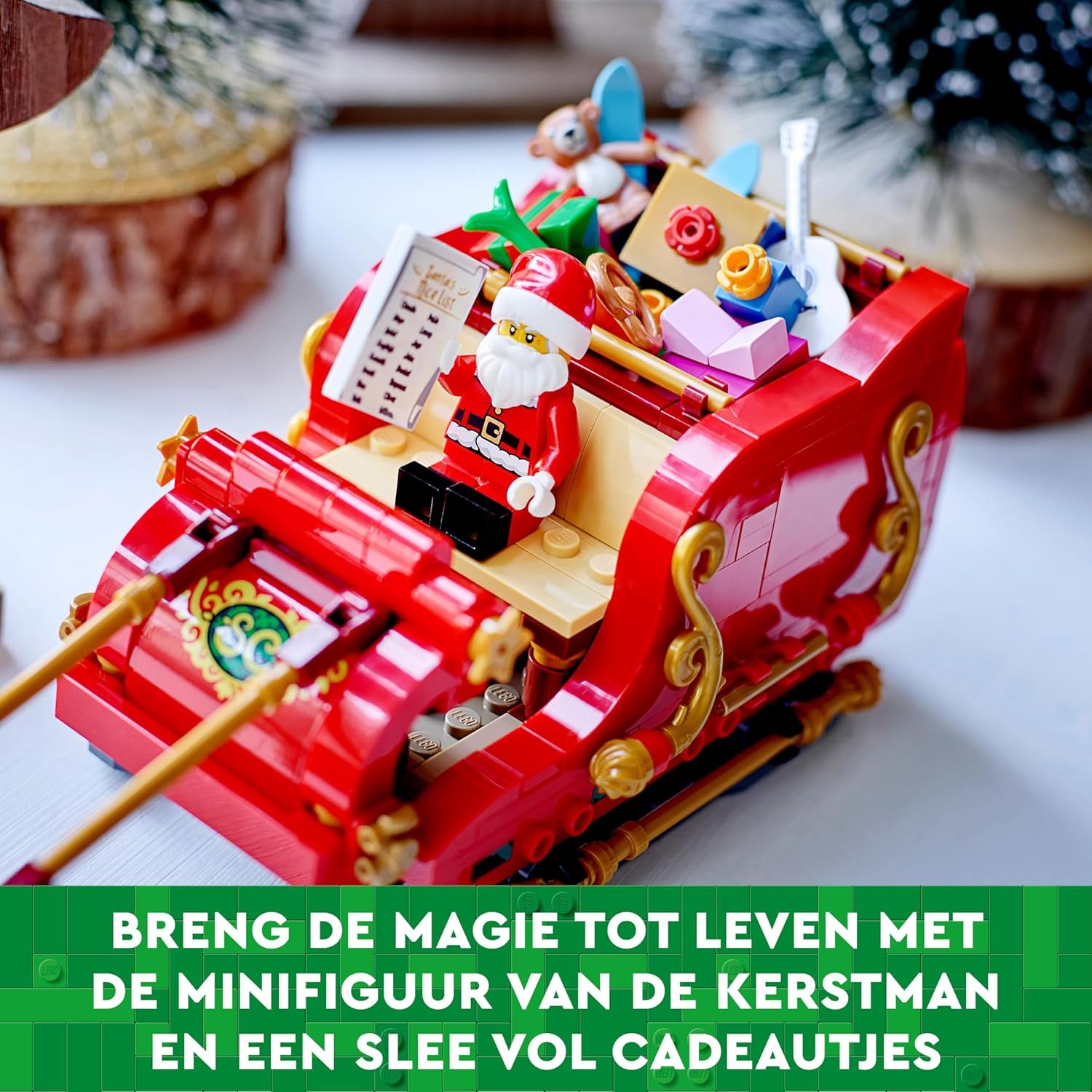 LEGO Schlitten des Weihnachtsmanns, BAU- und Spielset für Kinder mit Minifigur und Rentieren, Geschenk zu Weihnachten für Jungen und Mädchen, kleines Geschenk zu Weihnachten, Weihnachtsschmuck 40499