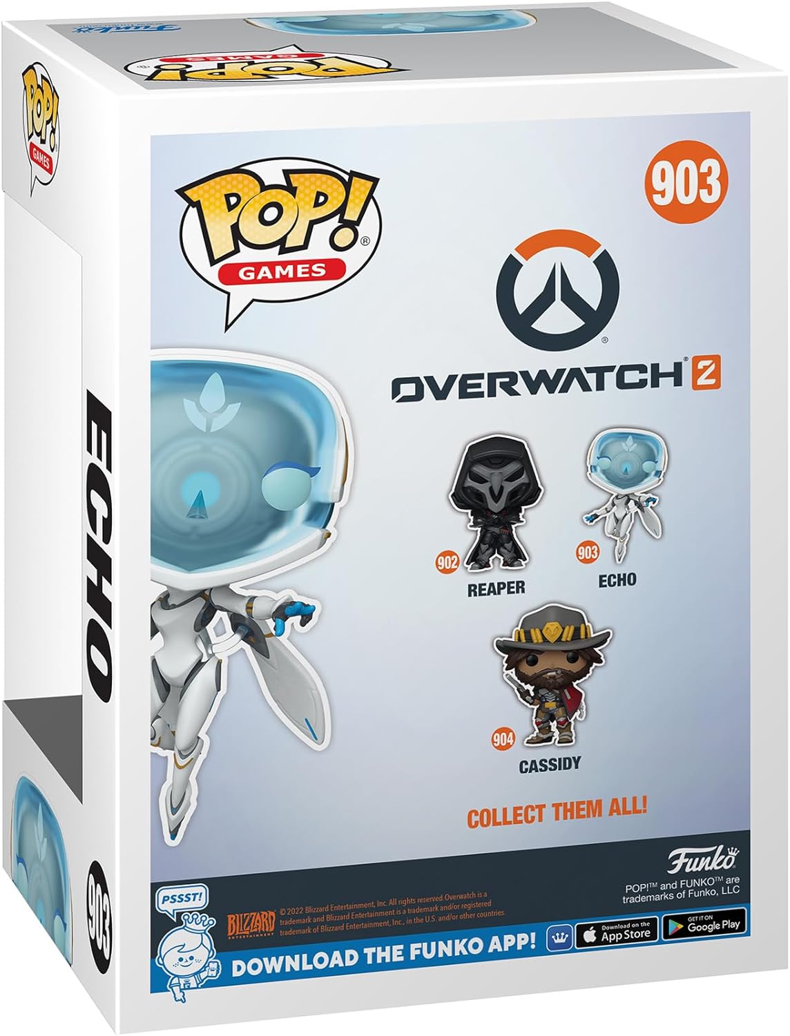 Funko POP! Games: Overwatch 2- Echo - Collectable Vinyl Figure - Gift Idea - Official Merchandise - Toys for Kids & Adults - Video Games Fans - Model Figure for Collectors and Display POP ''4