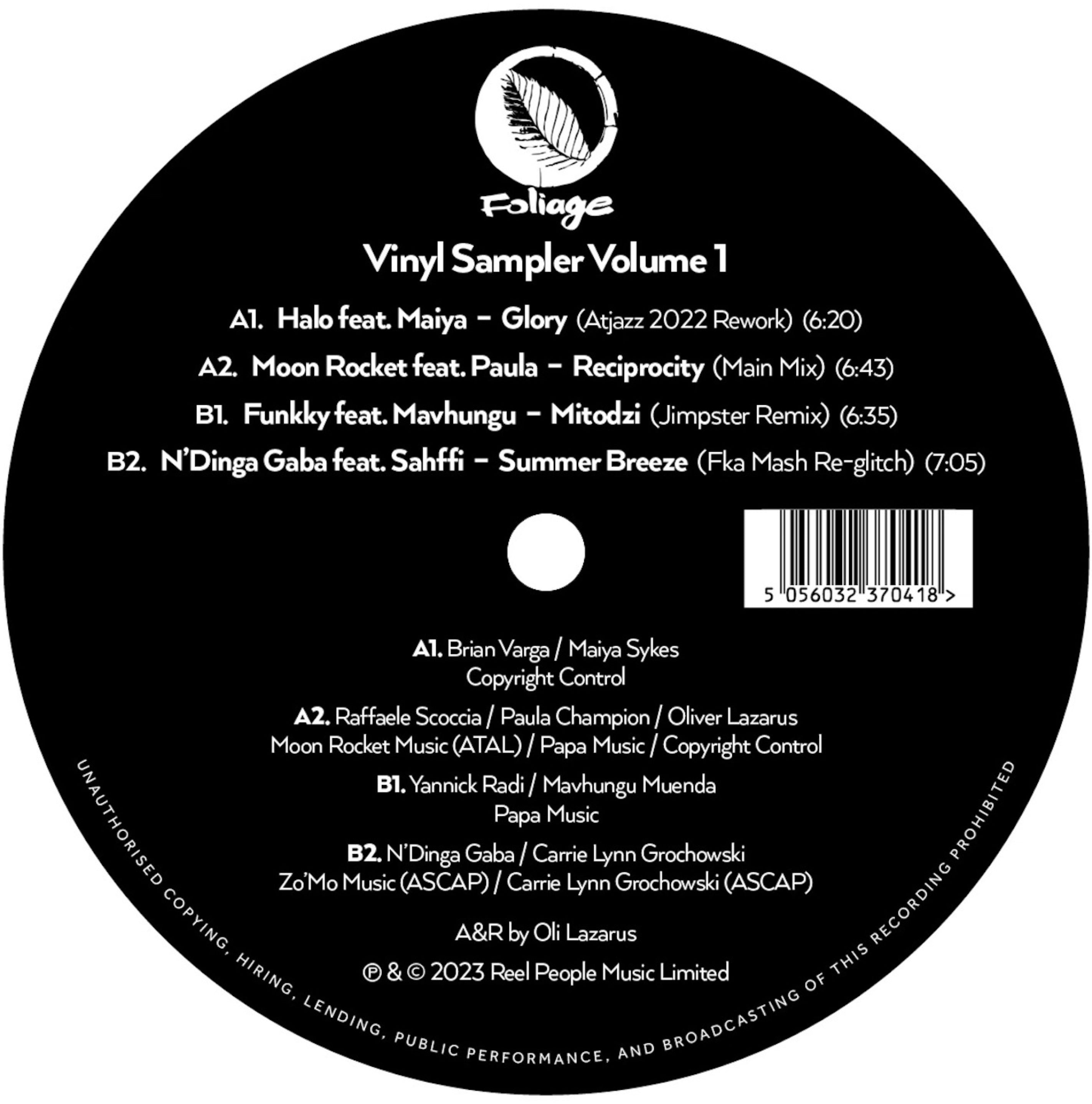 Foliage Records: Vinyl Sampler Volume 1