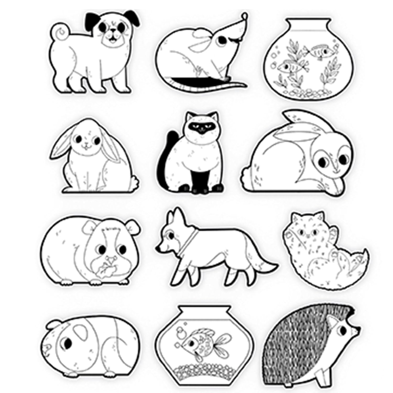 Crocodile Creek - Colouring Stickers Playful Pets