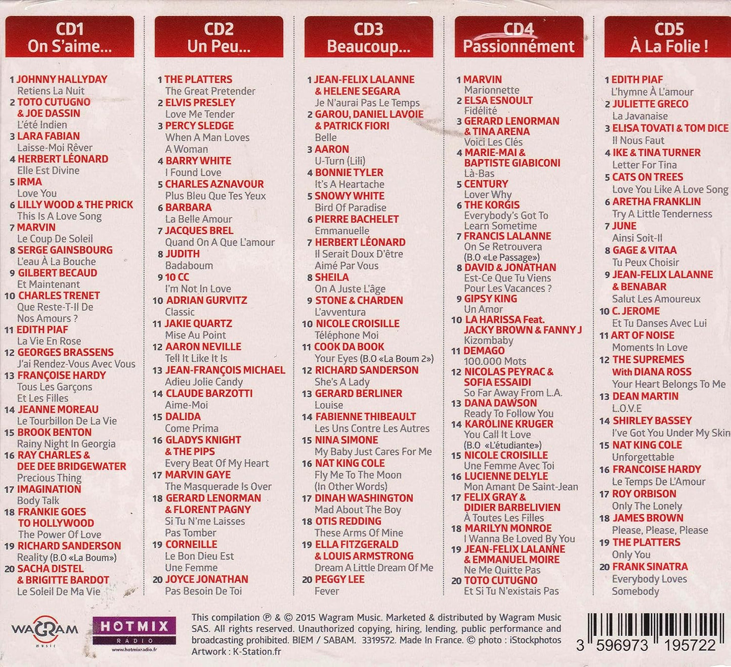 Chansons D'amour 2015