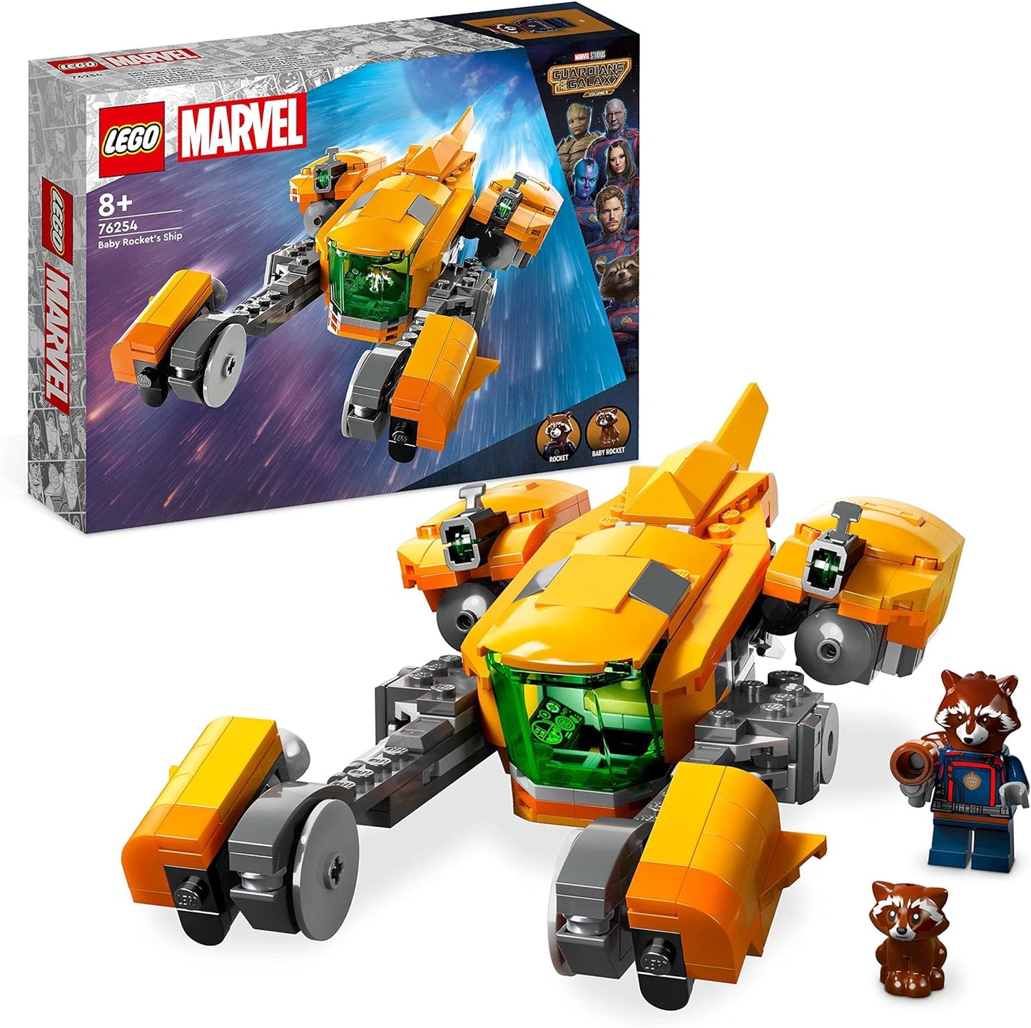 LEGO 76255 Marvel The New Guardians' Ship, Buildable Guardians of the Galaxy Volume 3 Spaceship Toy with Mantis & 76253 Marvel Guardians of the Galaxy Headquarters Volume 3 Set