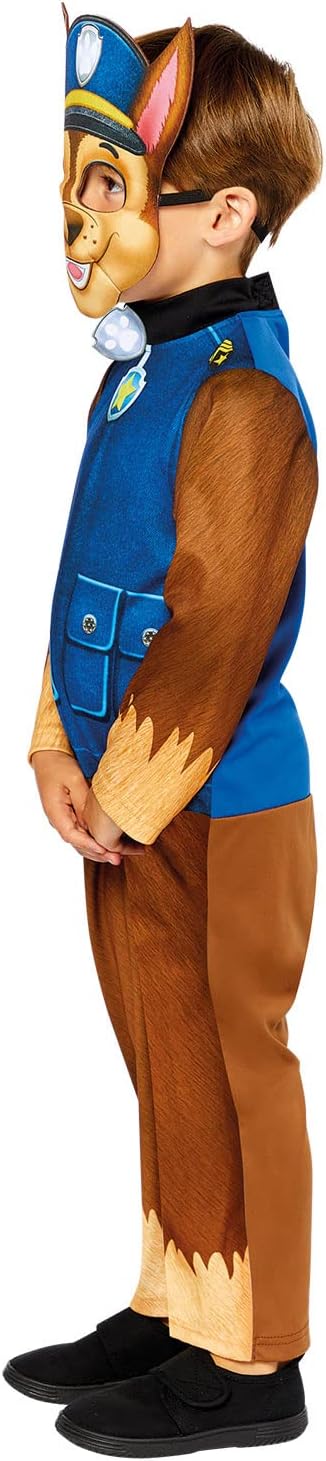 amscan Childs Boys Officially Licensed Paw Patrol Chase Fancy Dress Costume
