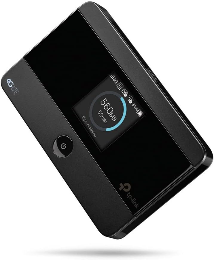 TP-Link 4G Cat4 LTE Travel Mobile Mi-Fi Hotspot, Connection with Up to 10 Devices, Compatible with Most of the Network, Rechargeable /Up to 8 hours life Battery, Easy Management with tpMiFi App(M7350