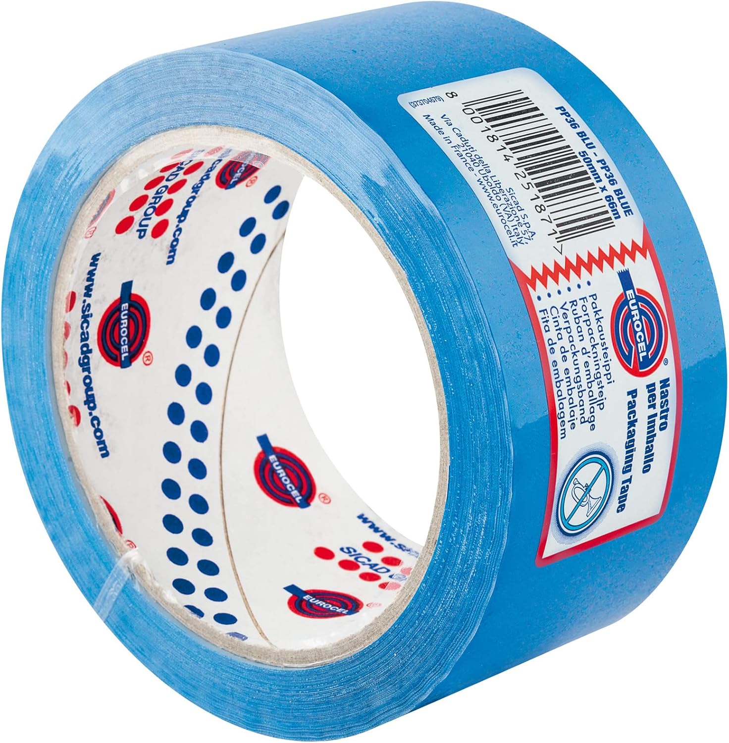 Eurocel 6114366 Coloured Adhesive Tape, Blue