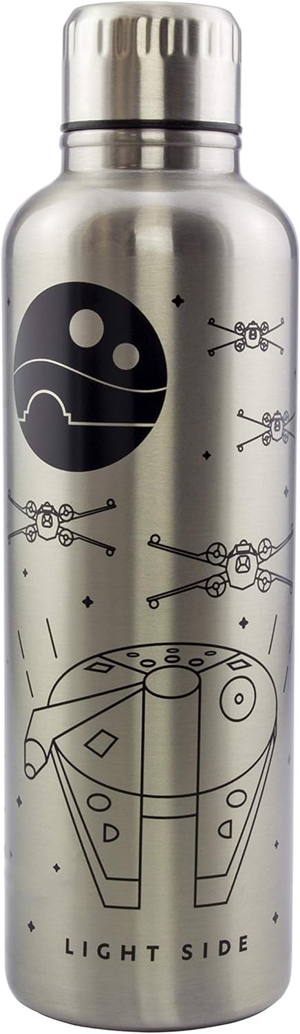 Paladone Star Wars Premium Metal Water Bottle - Double Walled 500ml Bottle