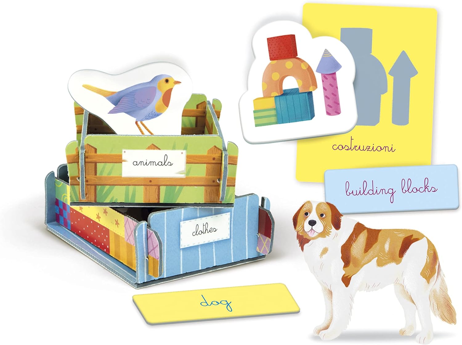 Clementoni 16364 Sapientino First Montessori 4 Years, Educational Game to Learn English, Language Development-Made in Italy, Multi-Coloured