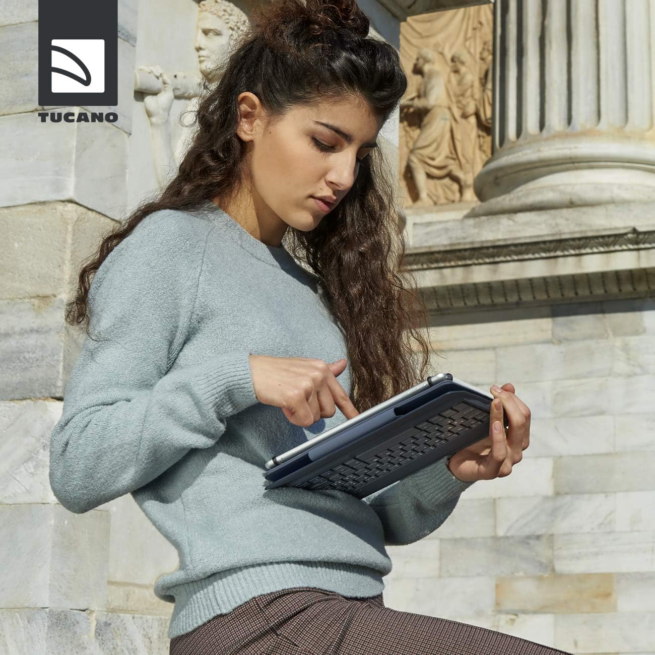 Custodie Tablet/ebook Tucano Gancio Blu (Universale fino a 10,1"