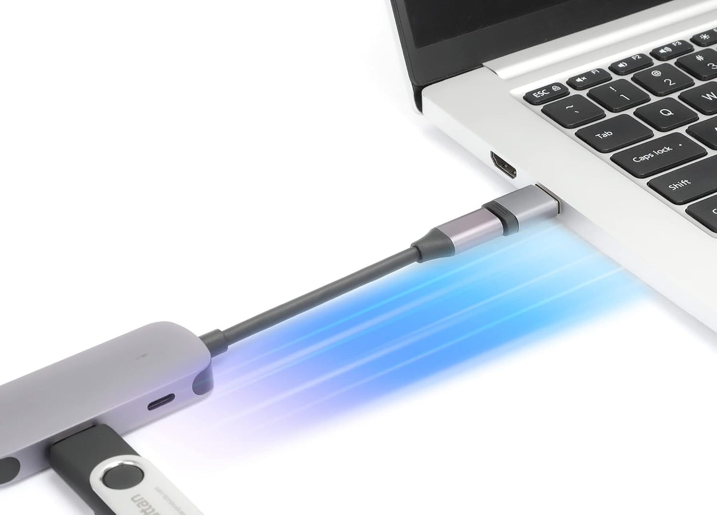 Manhattan 2 Piece Set: USB-C to USB-A Adapter & USB-A to USB-C Adapter