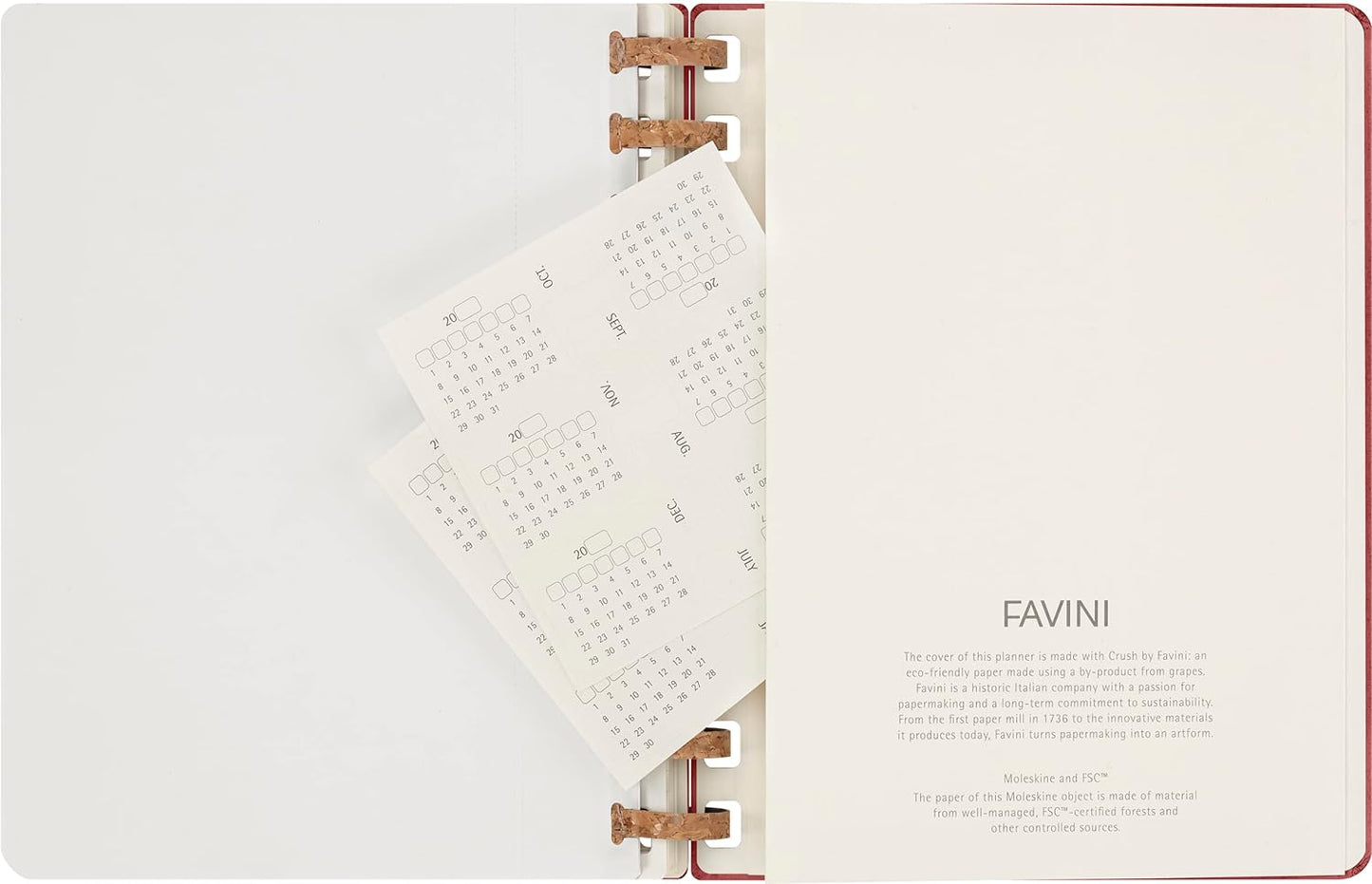 Moleskine Undated Planner, 12-Month Spiral Planner with Hard Cover, Size XL 20 x 25 cm