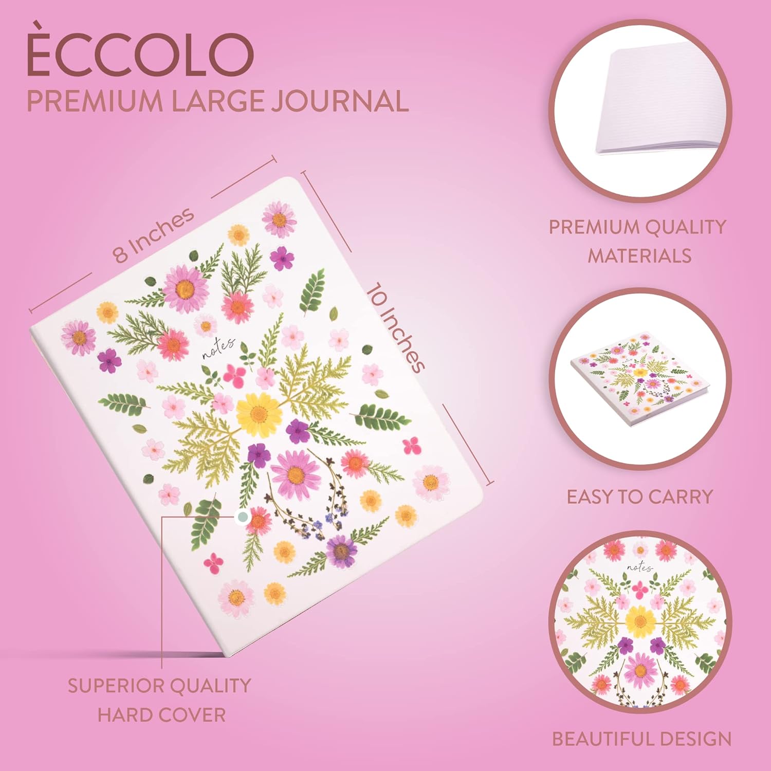 Eccolo World Traveler Hardcover Executive Notebook