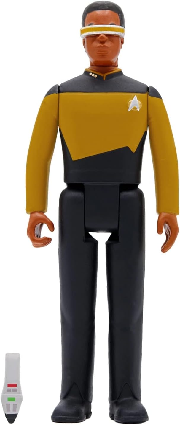 Super7 Star Trek: The Next Generation Lt. Commander La Forge - Figura di reazione in scala 9,5 cm