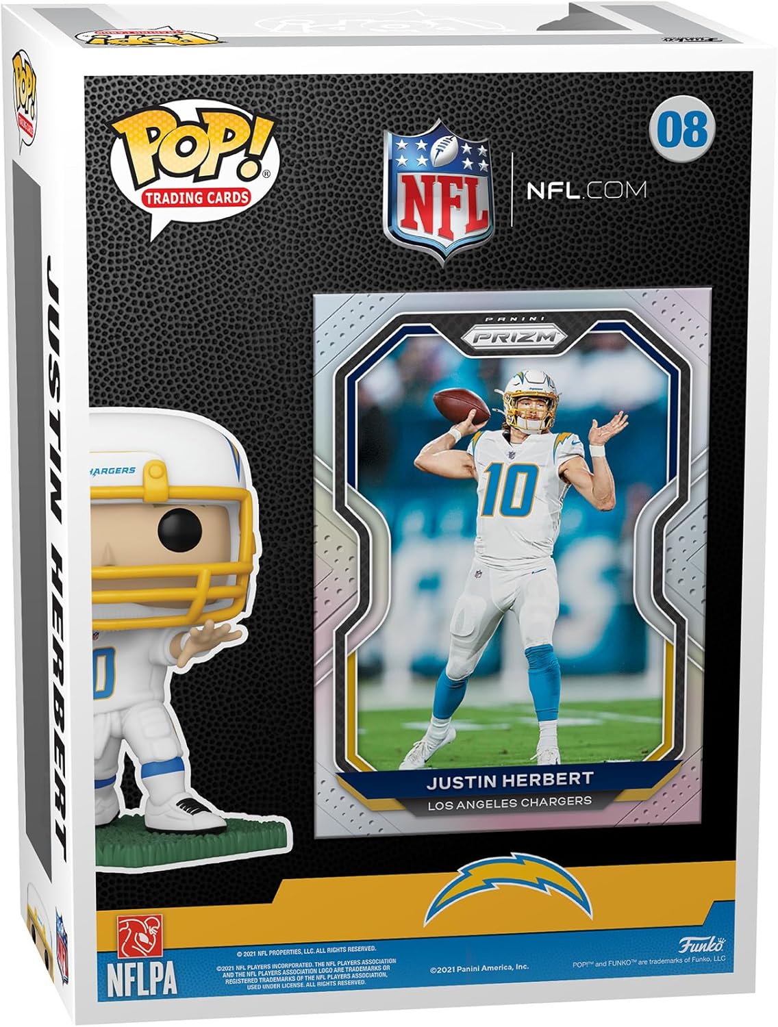 Funko POP! Trading Cards: Justin Herbert - NFL + Panini - Collectable Vinyl Figure - Gift Idea - Official Merchandise - Toys for Kids & Adults - Sports Fans - Model Figure for Collectors and Display
