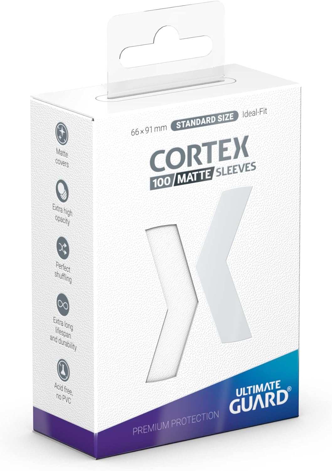 Ultimate Guard Cortex Sleeves Standard Size Matt White (100