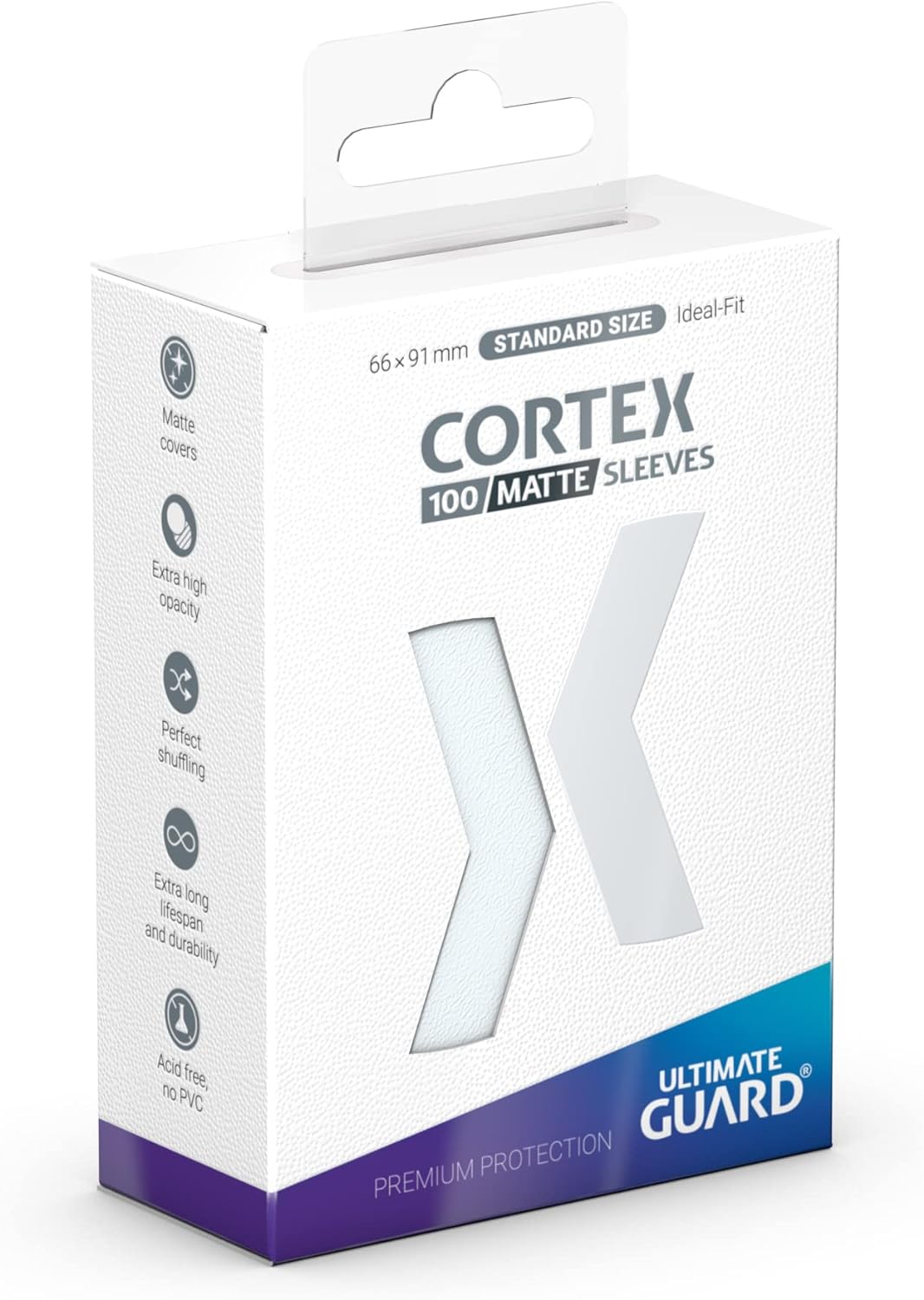 Ultimate Guard Cortex Sleeves Standard Size Matte Transparent (100