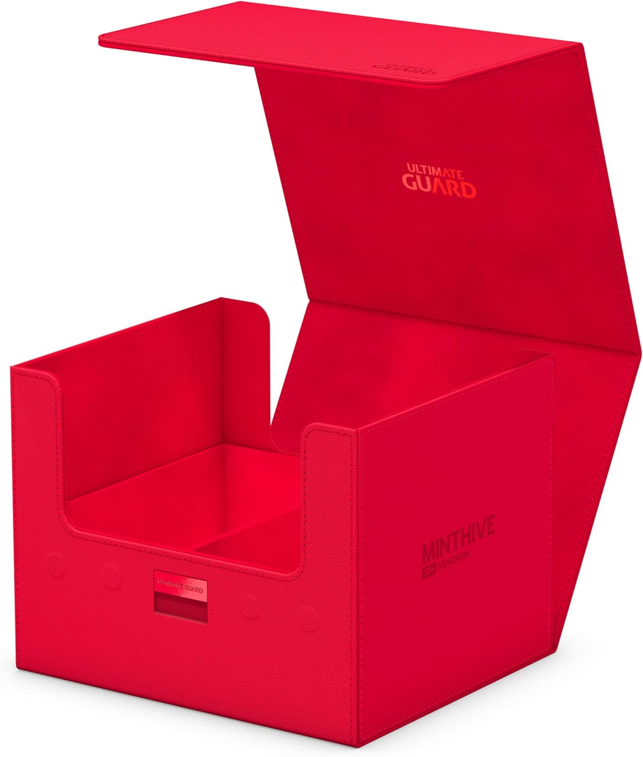 Ultimate Guard UGD011330 Minthive 30+ XenoSkin Kartenbox, Rot/Ausflug, einfarbig (Getaway Solids