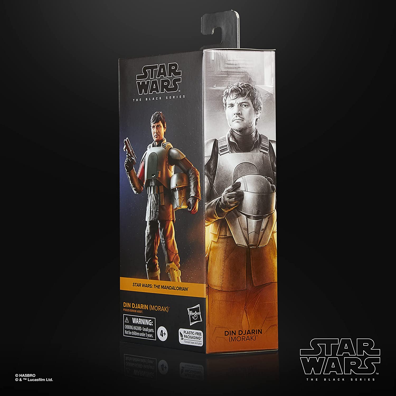 Star Wars Hasbro Wars The Black Series Din Djarin (Morak) Toy 15 CM-Scale Mandalorian Collectible Action Figure, Toys for Ages 4 and Up, F5525, Multicolor