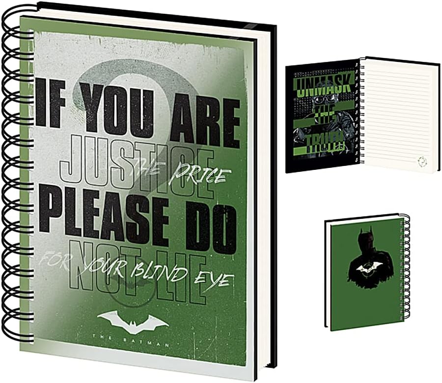 Pyramid International The Batman A5 Notebook with Lenticular Cover (Riddler Design) - Official Merchandise