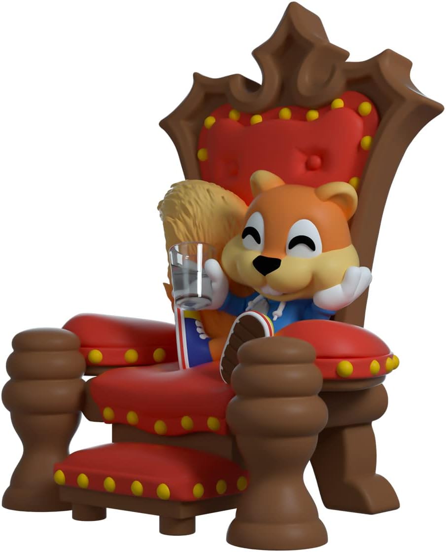 Conker, 4.8" Conker's Bad Fur Day Vinyl Figure, High Detailed Collectible Figure - Youtooz Conker Collection, Blue,red One Size Blue,red