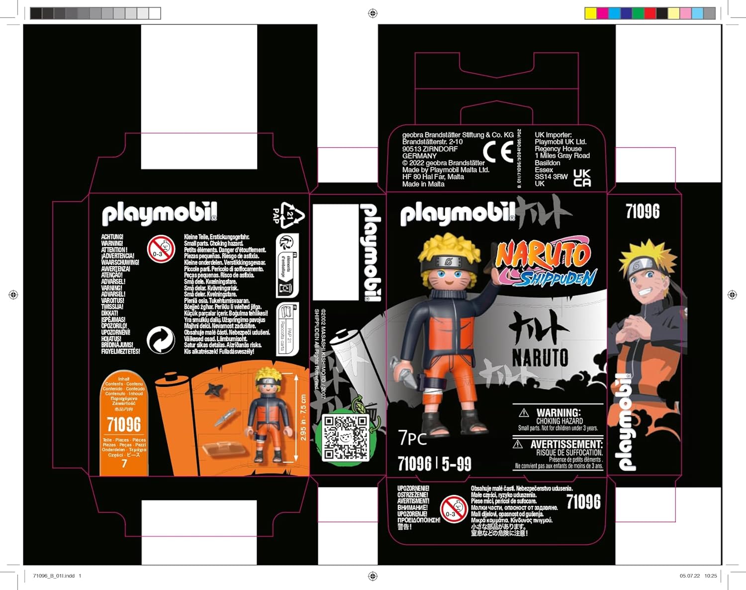 Playmobil 71096 Naruto Shippuden Figure Set, Anime Collectors Figure, Playset Suitable for Children and fans 5+ years