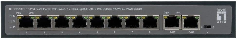 10-Port Fast Ethernet Poe