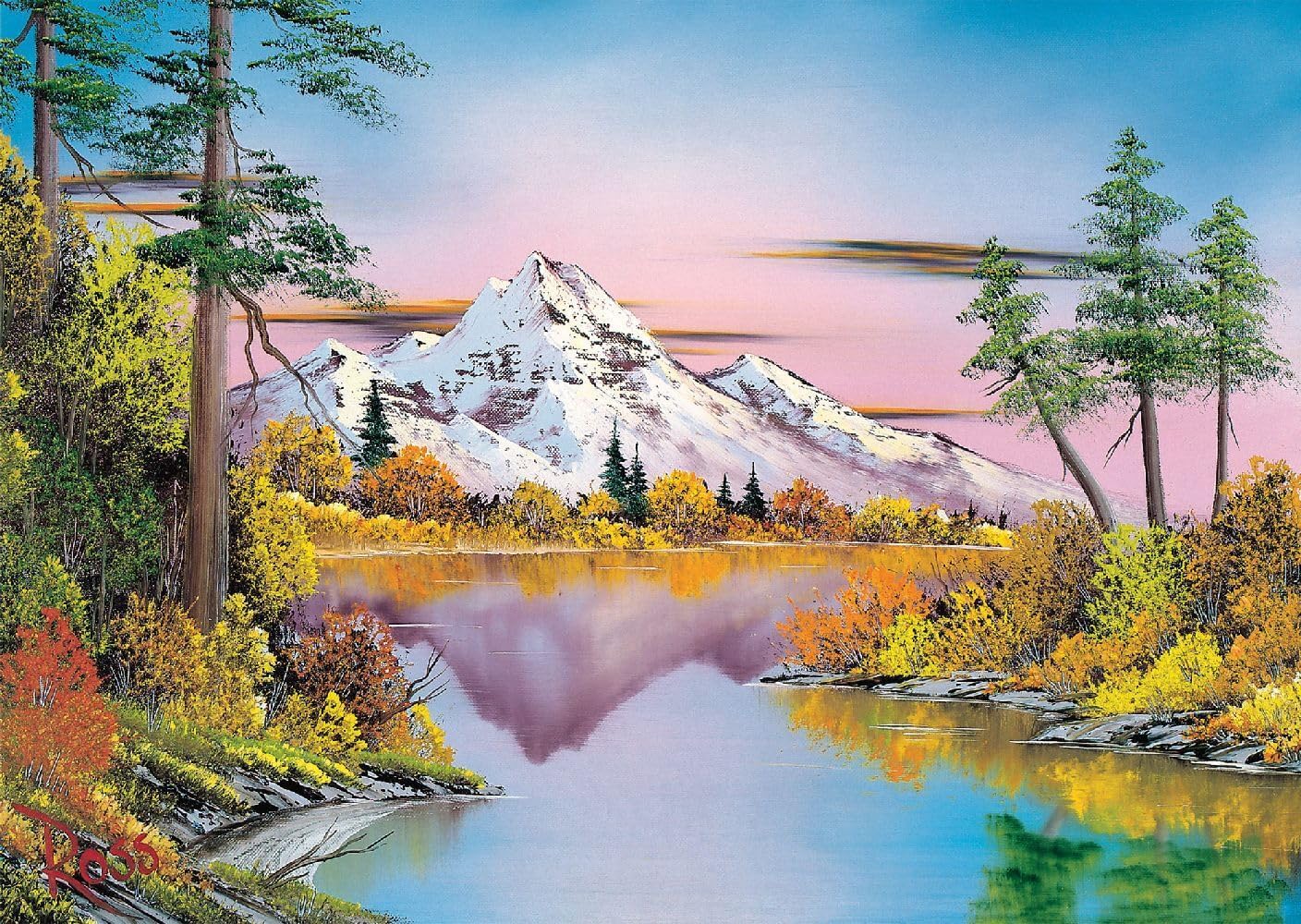 Schmidt | Bob Ross: Reflections (1,000 pieces) | Jigsaw Puzzle | Ages 12+