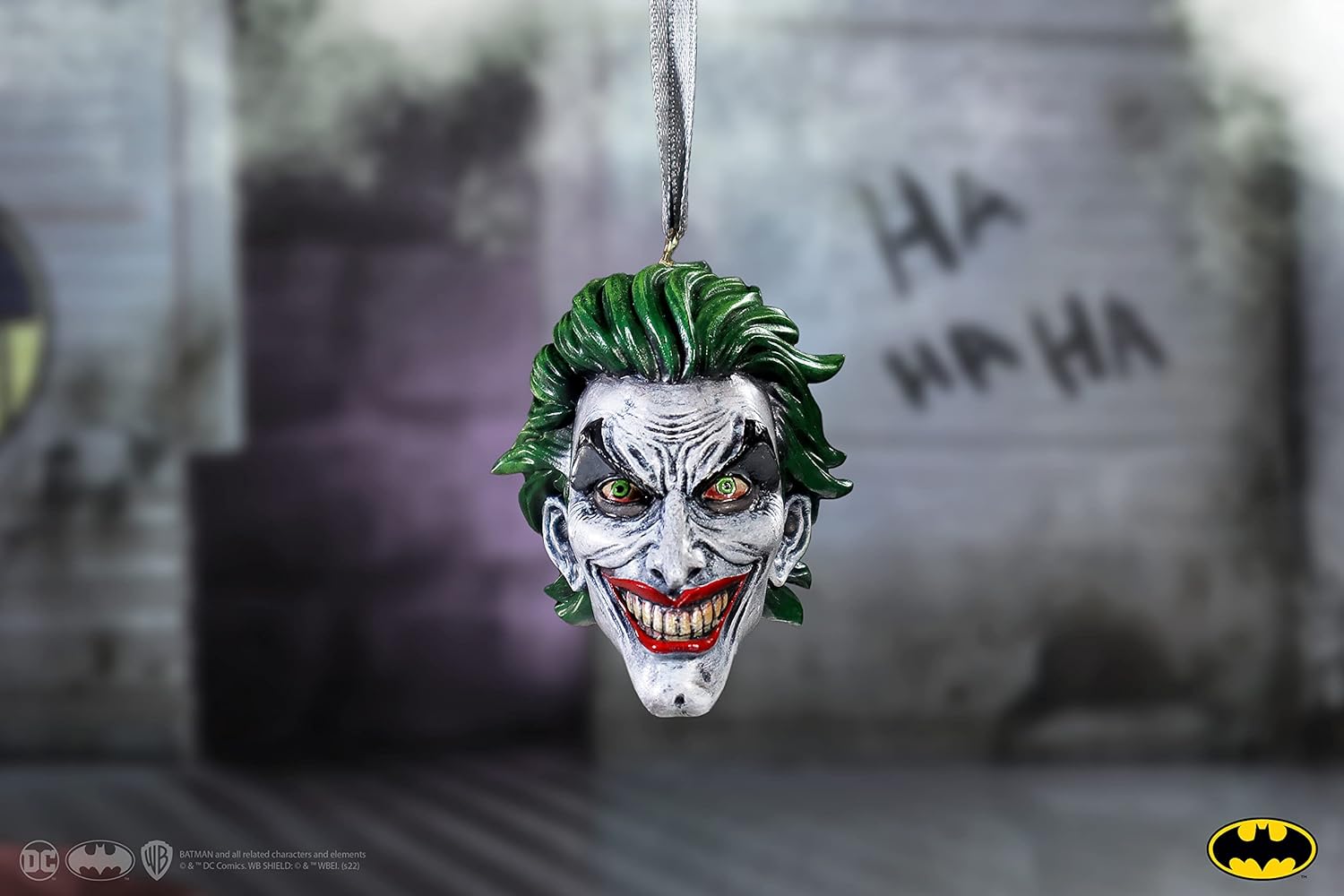 Nemesis Now The Joker Hanging Ornament, 7cm, Resin, Green, Officially Licensed DC Merchandise, The Joker Hanging Ornament, Cast in the Finest Resin, Expertly Hand-Painted