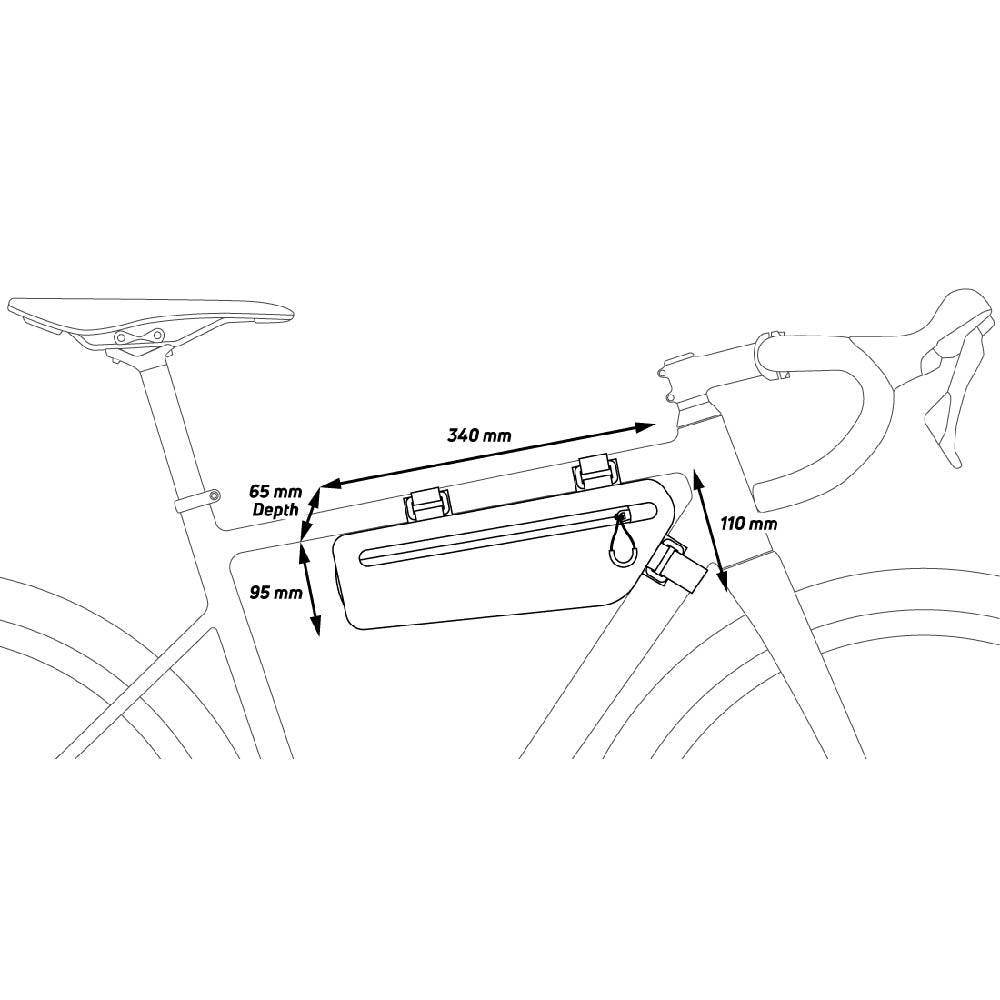 ZEFAL Z Adventure C2 Frame Bag, Black, 2.5 Litre