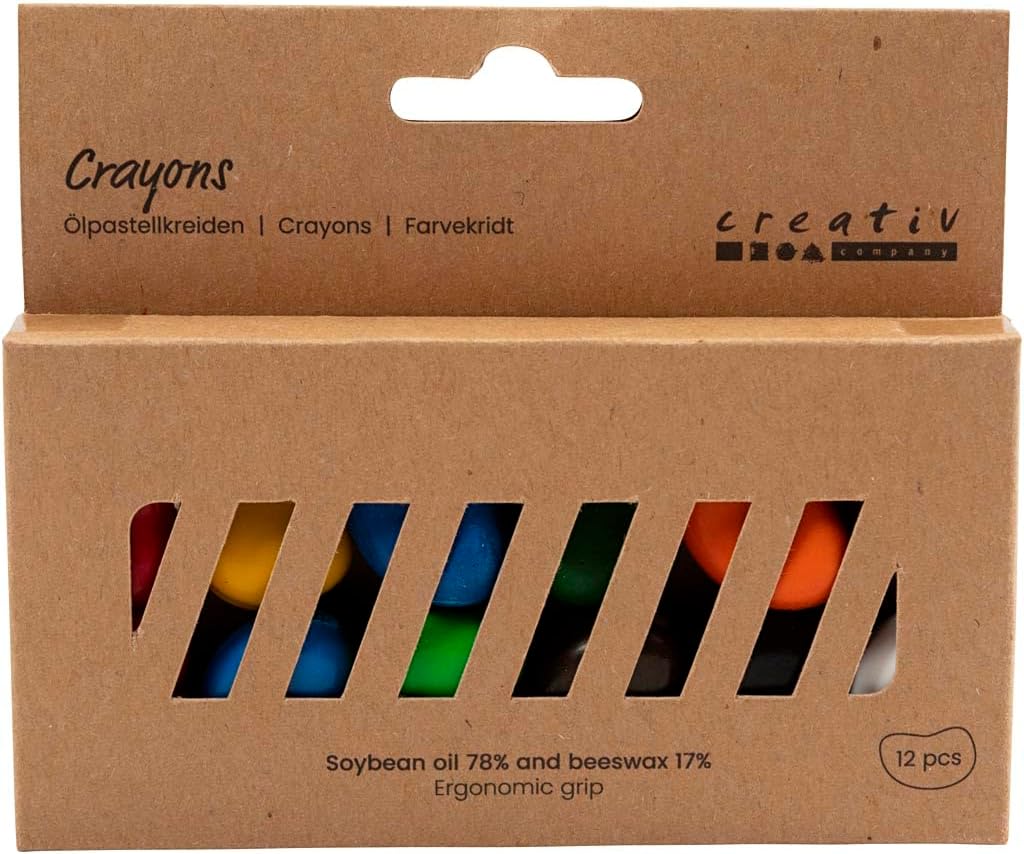 Creativ Company Wax Crayons Bean Pack of 12