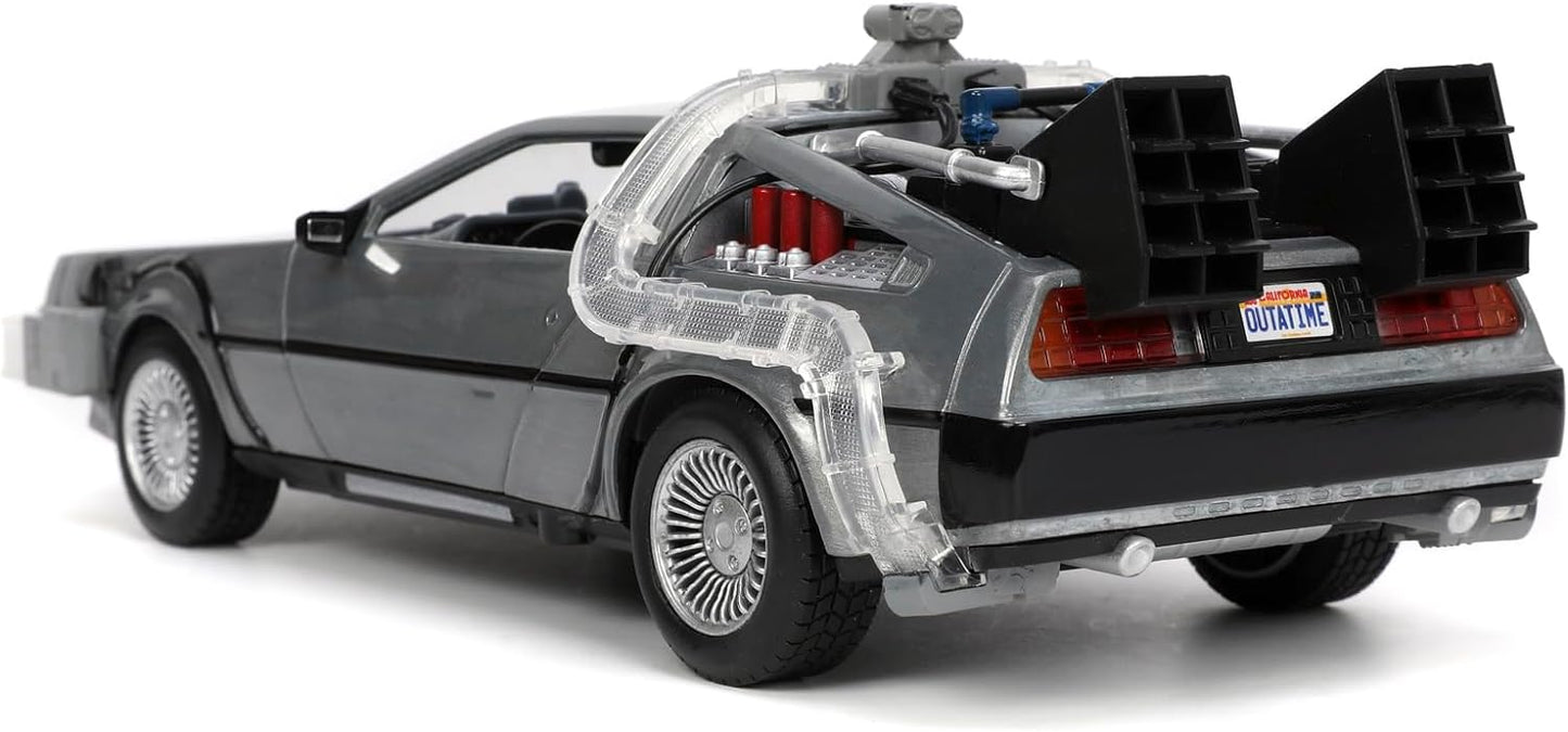 Jada Toys Time Machine Back to The Future 1, 1:24, Color Plata (253255038