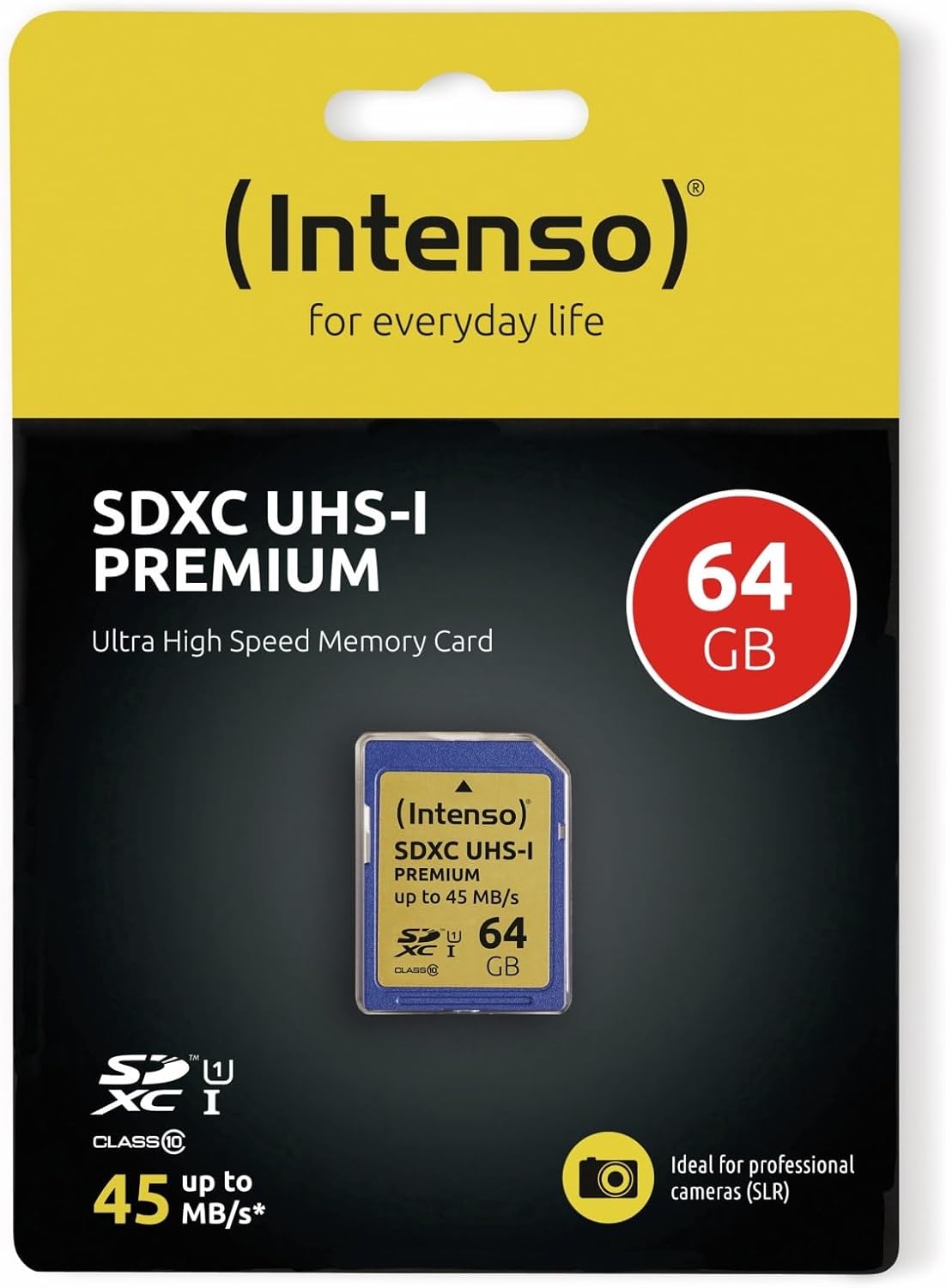 Intenso Scheda di memoria Premium SDXC UHS-I 64GB classe 10 blu, 1 pezzo