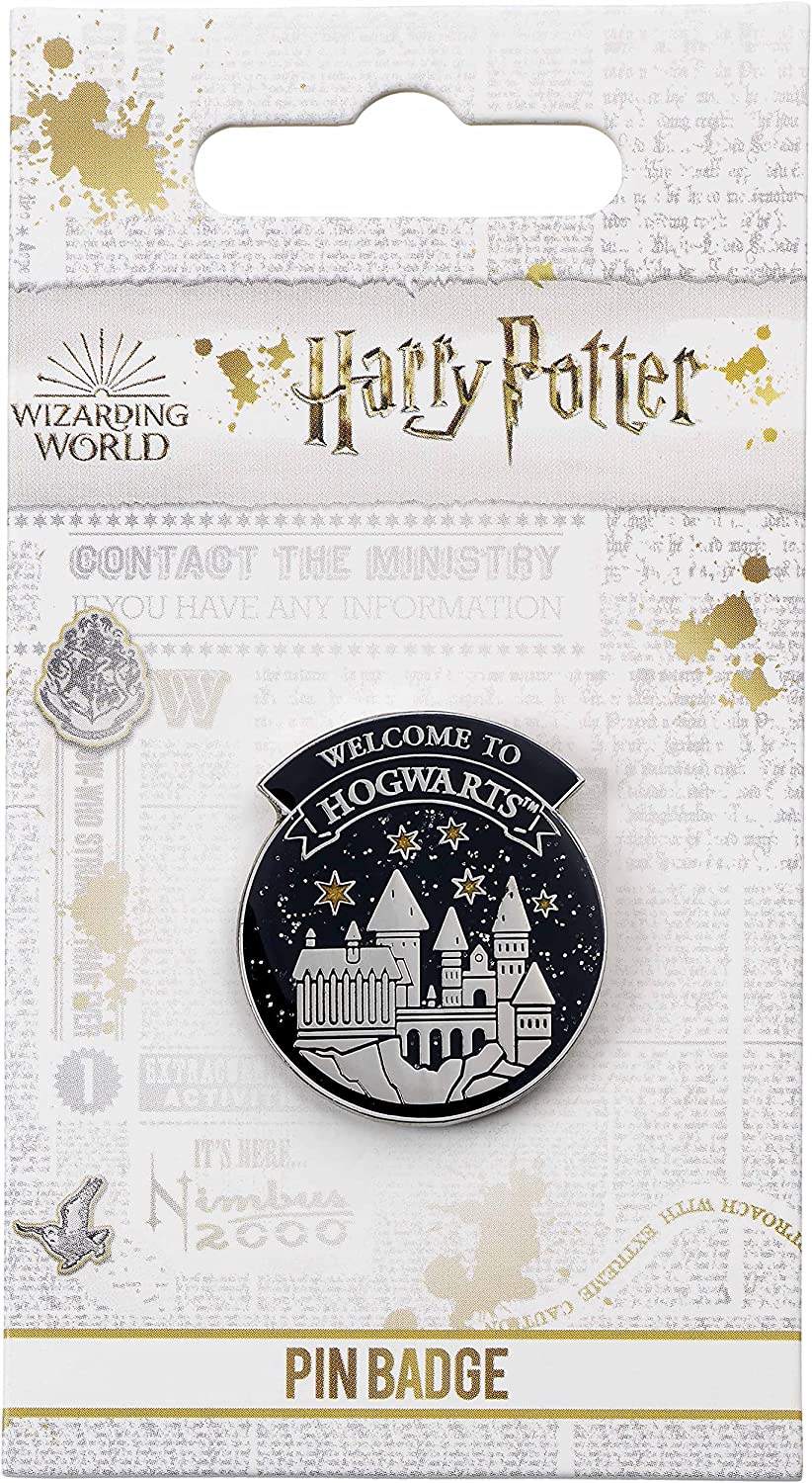 Official Harry Potter Welcome To Hogwart's Pin Badge by The Carat Shop