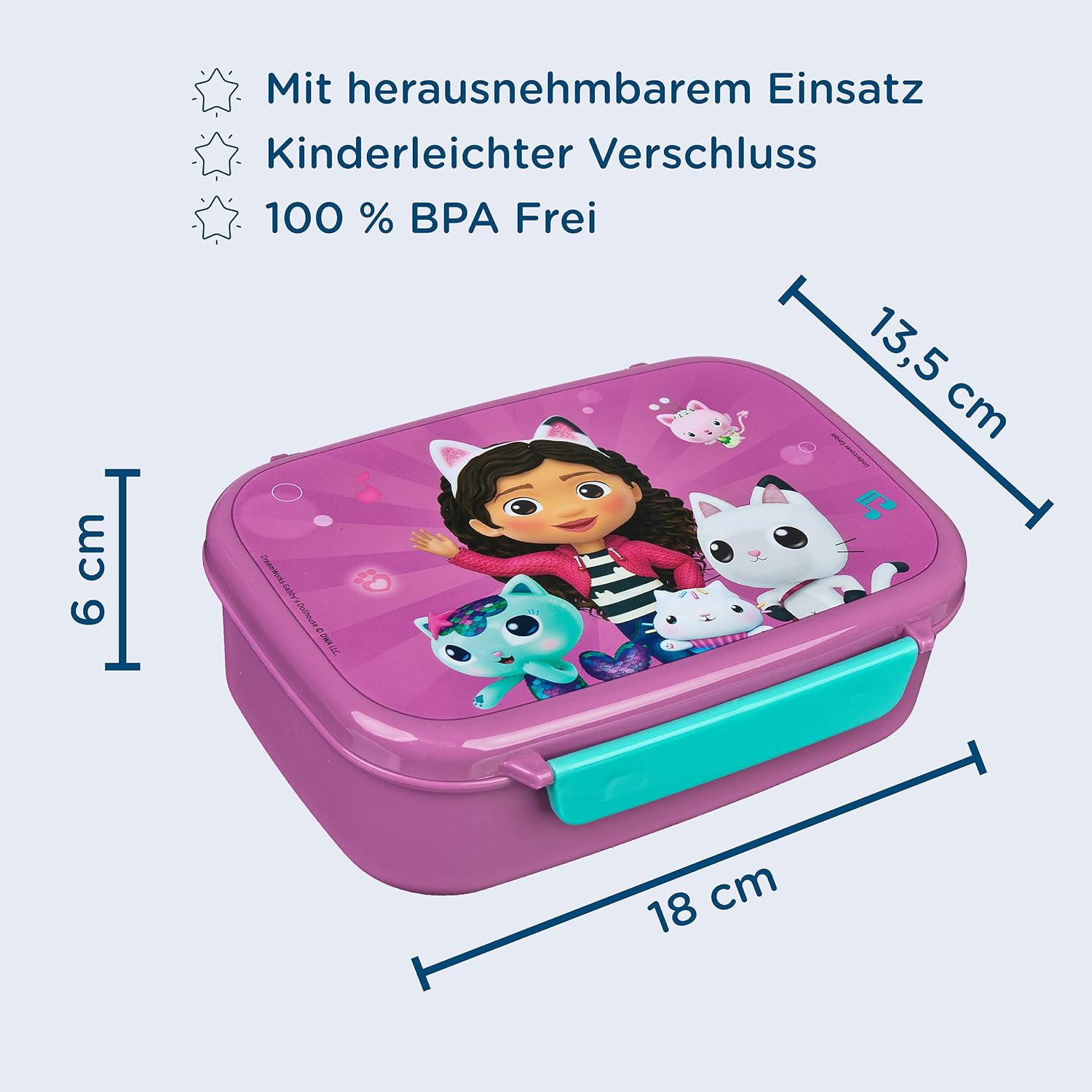 Scooli GABY9903 Gabby's Dollhouse Lunch Box