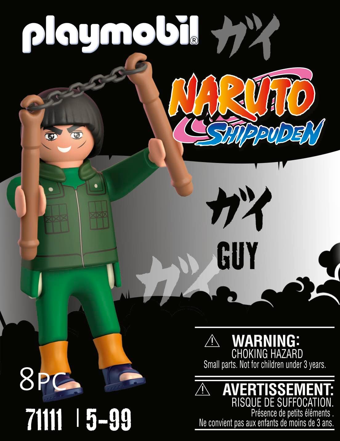 Playmobil 71111 Naruto: Mighty Guy Figure Set, Naruto Shippuden Anime Collectors Figure, Playset Suitable for Children and fans 5+ years