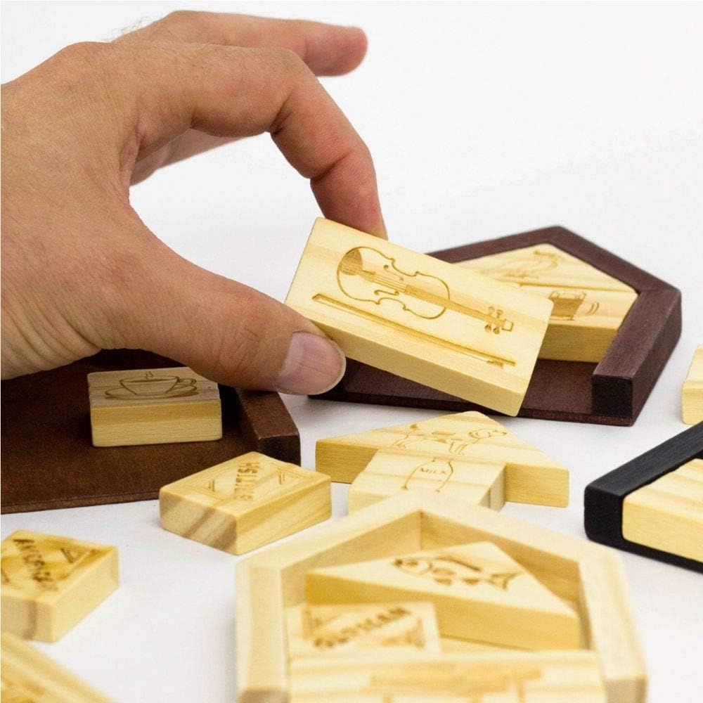 Professor Puzzle Einstein's House Riddle - Brain Teaser Puzzle - 3D Wooden Puzzle