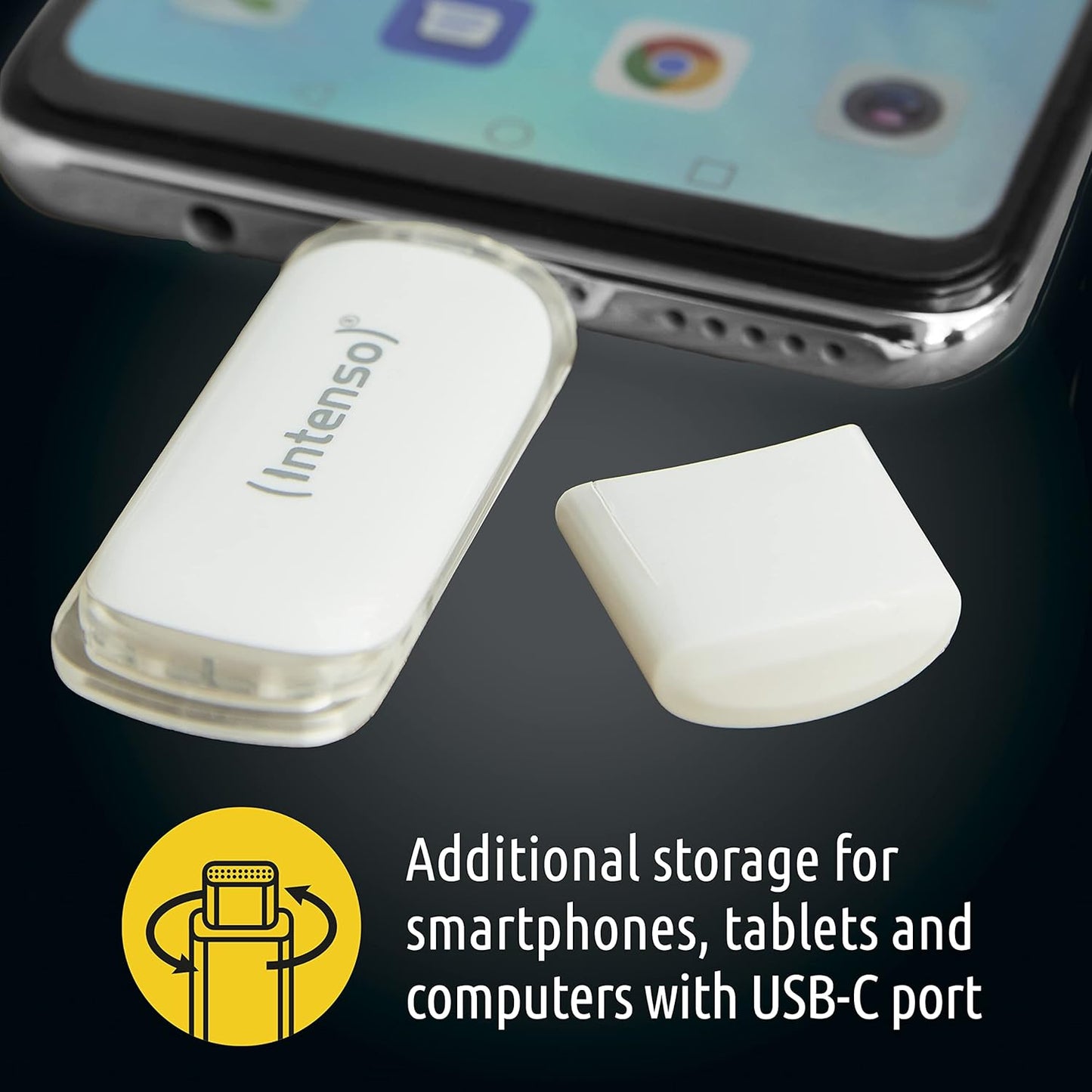 Intenso Flash Line 32 GB - TYPE C Flash Drive - Super Speed USB 3.1, white