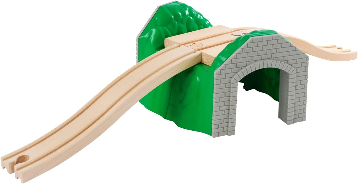 Eichhorn 100006501 Rail Tunnel, 3 Pieces, FSC Certified Beech Wood, Can be Installed with Other Rail Systems