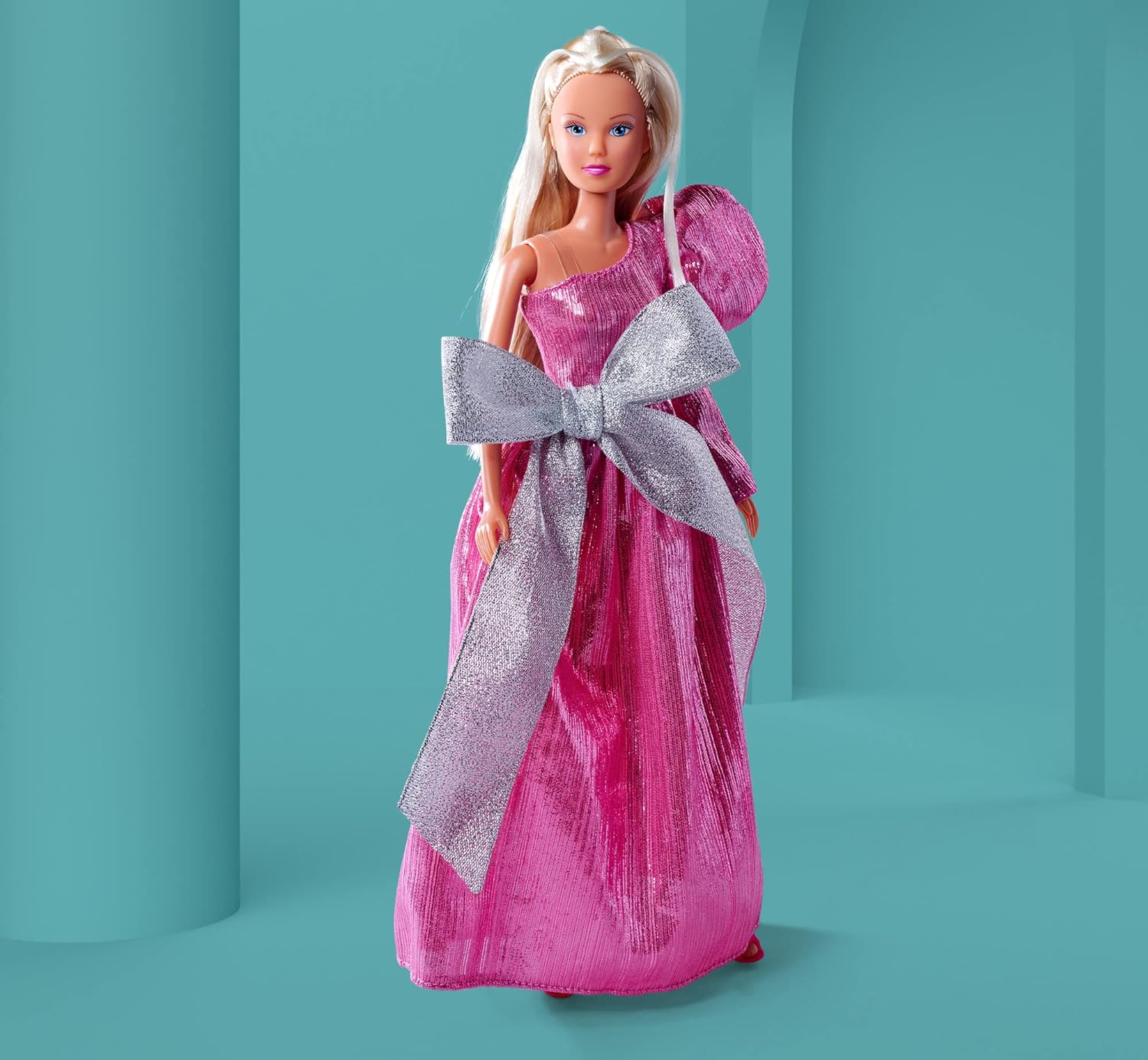 Steffi Love Bow Mazing, Toy Doll in a Dreamlike Evening Dress with Bows Elements, 29 cm, from 3 Years