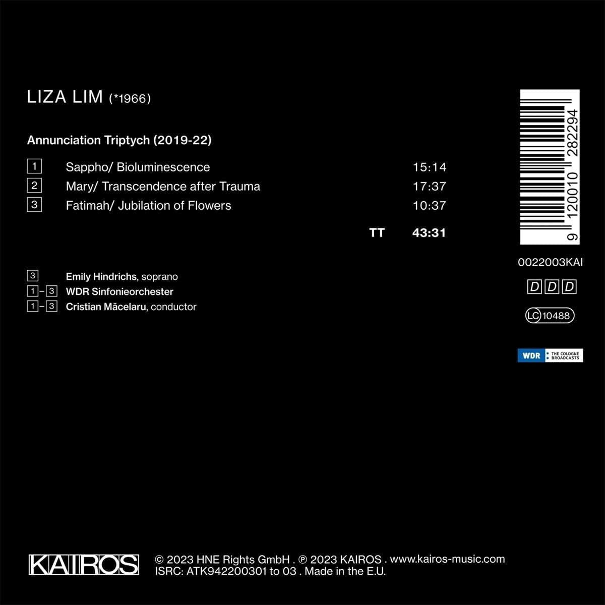 Liza Lim: Annunciation Triptych