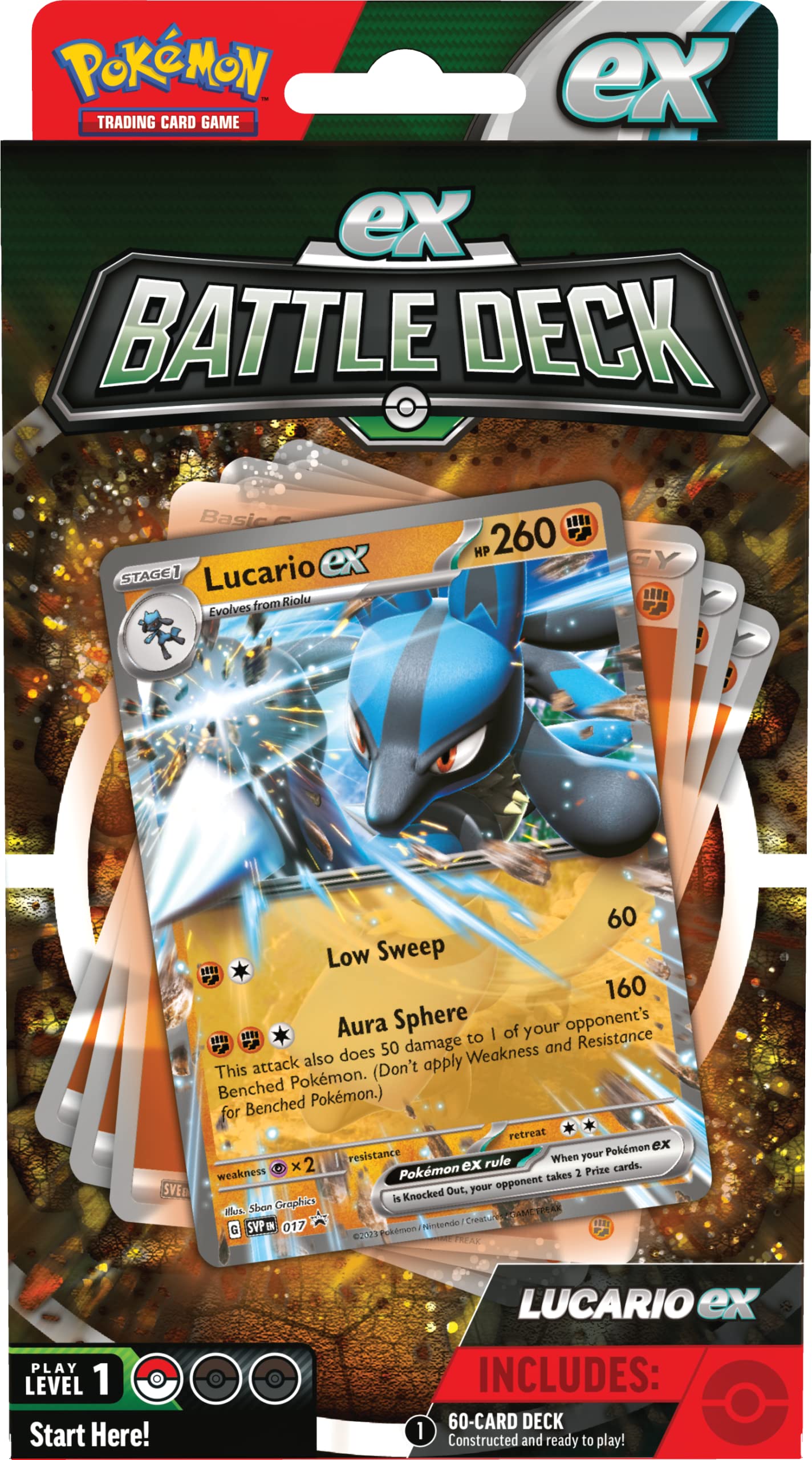 Pokemon TCG - Ex Battle Decks Lucario - Ampharos