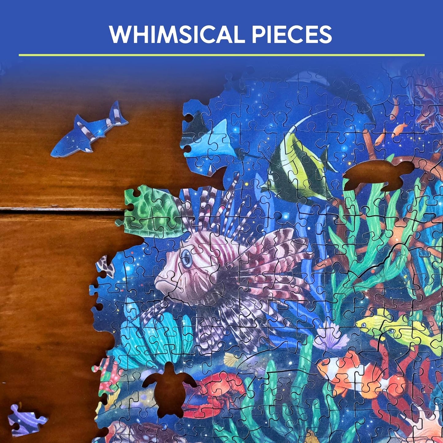 Ravensburger Wooden Jigsaw Puzzle for Adults and Kids Age 14 Years Up - Under The Sea 500 Pieces