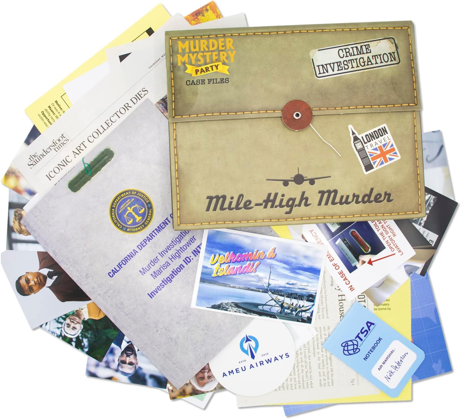 University Games Murder Mystery Case File Mile High Murder, 33284