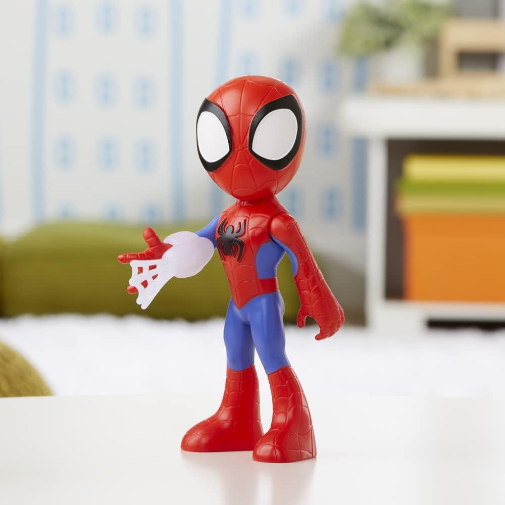 Hasbro Marvel Spidey and His Amazing Friends Supersized Spidey Action Figure, Preschool Superhero Toy for Kids Ages 3 and Up Multicolor Other_toys