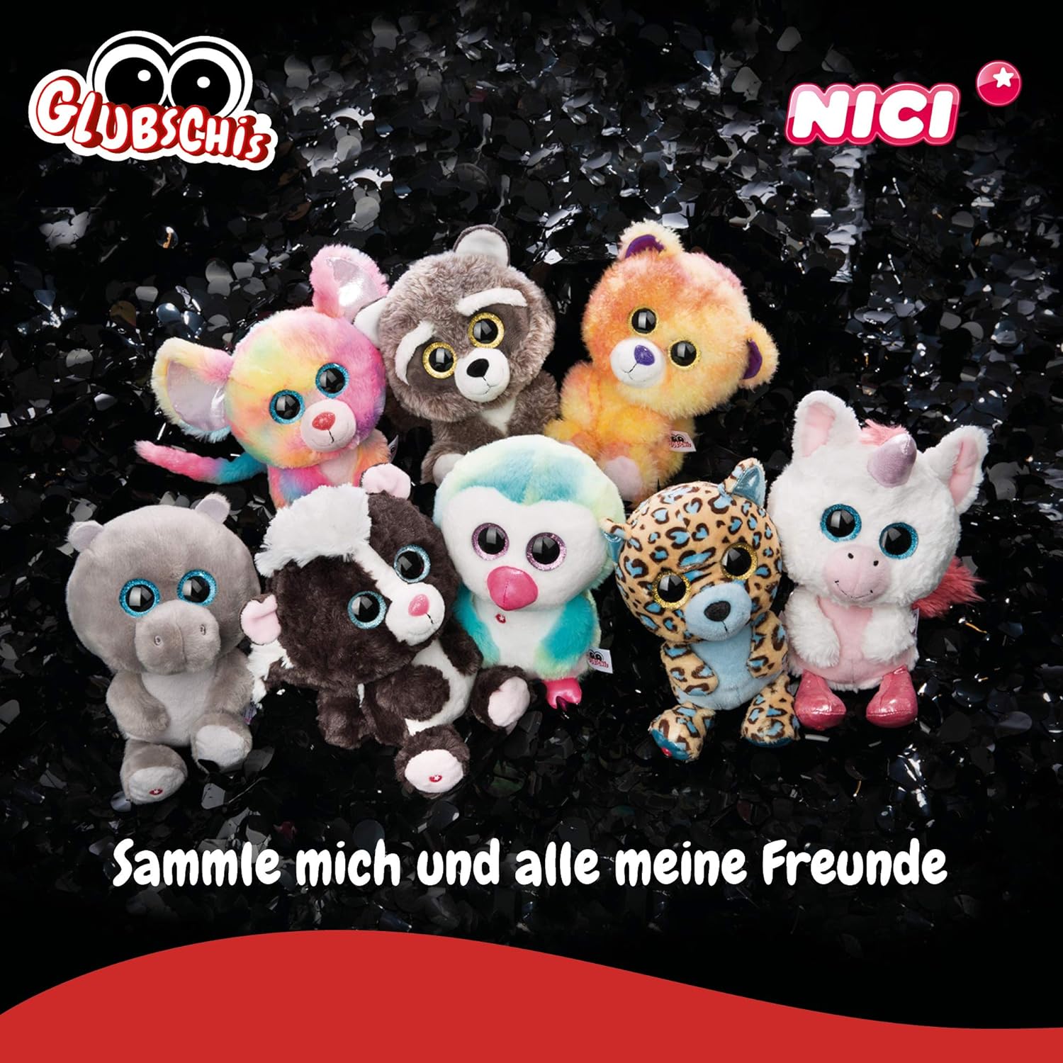 NICI 45570 Marvel GLUBSCHIS Cuddly Toy Skunk Suppi 25cm, Pink, 25 cm 25 cm Skunk Suppi